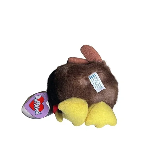 Vintage Swibco Puffkins Strut the Turkey Plush Stuffed Animal 1994 Collector Toy - Picture 7 of 7